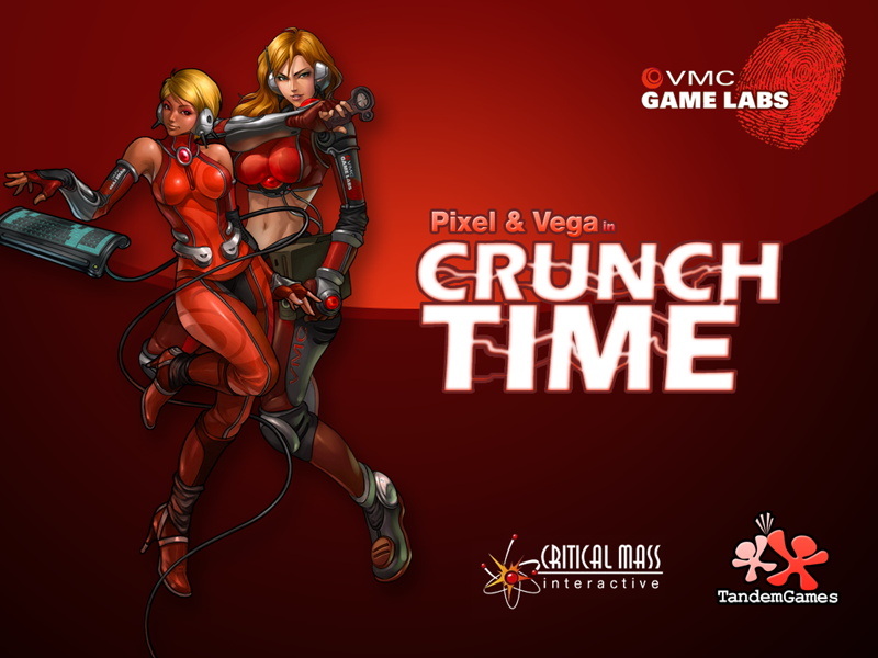 Pixel & Vega in Crunch Time (Windows) screenshot: Title screen