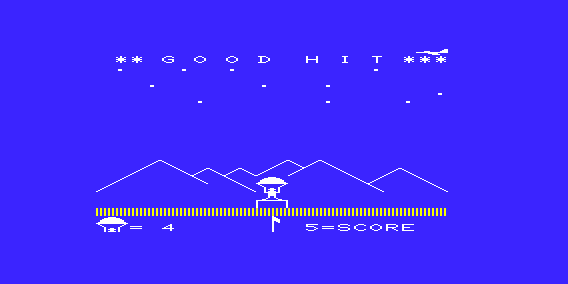 Screenshot of Parachute (VIC-20, 1983) - MobyGames