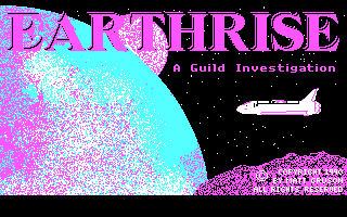 Earthrise (DOS) screenshot: Title Screen (CGA)