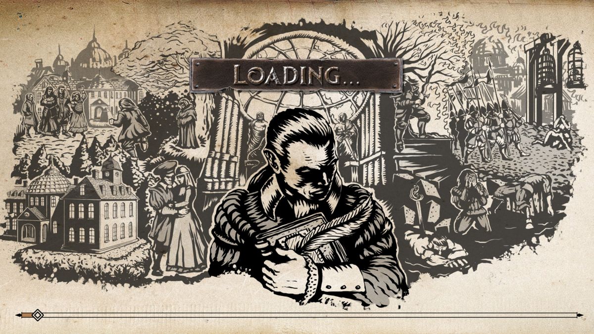 The Life and Suffering of Sir Brante (Windows) screenshot: Loading screen
