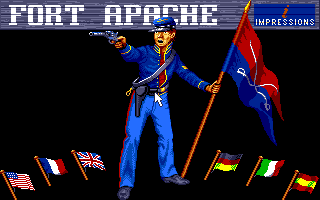 Fort Apache (DOS) screenshot: Title Screen