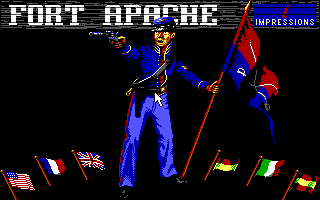 Fort Apache (DOS) screenshot: Title Screen (EGA)