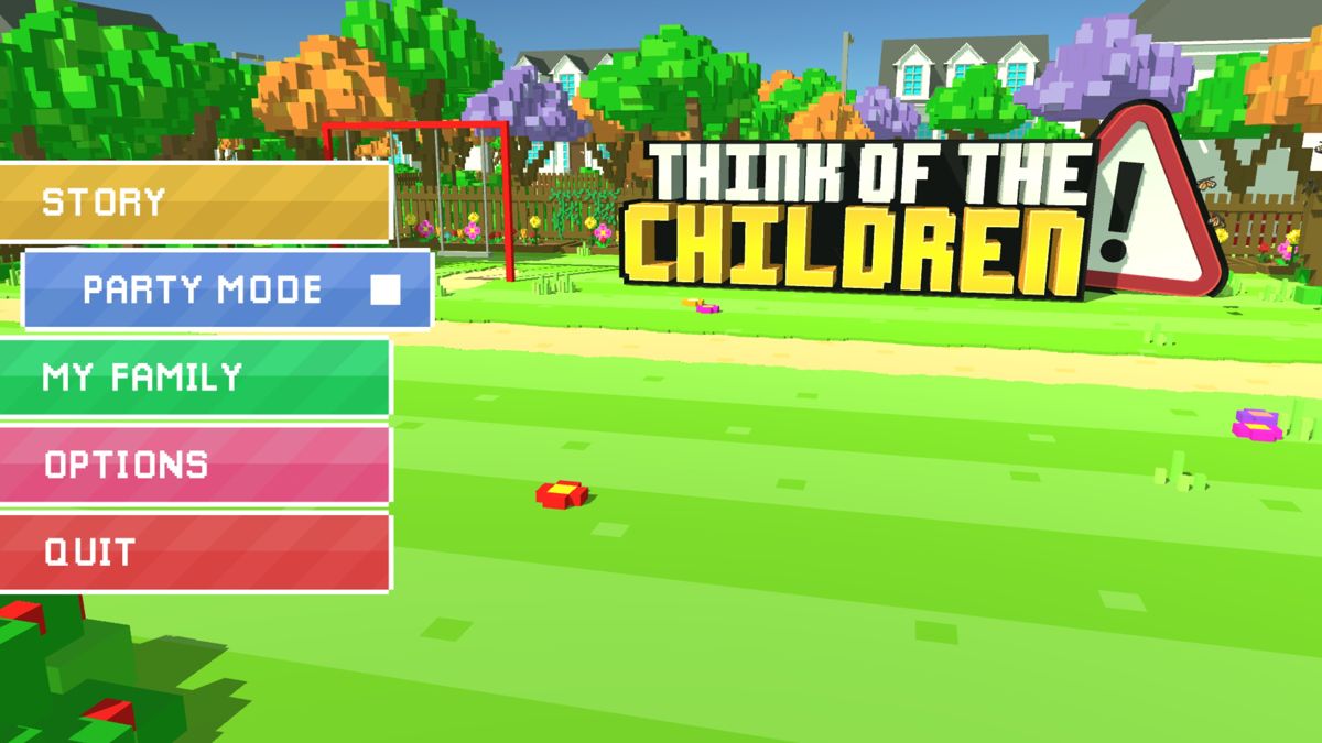 Think of the Children (Windows) screenshot: Main menu