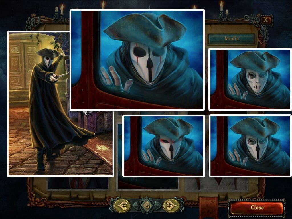 Dark Strokes: Sins of the Fathers (Collector's Edition) (iPad) screenshot: Bonus content - characters Faceless ones
