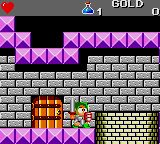 Wonder Boy III: The Dragon's Trap (Game Gear) screenshot: Heading inside