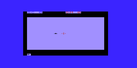 Pilot Pursuit (VIC-20) screenshot: Hunting Enemy Plane