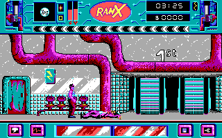 Ranx: The Video Game (DOS) screenshot: Down in the metro