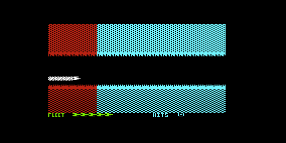 Spaze Battle (VIC-20) screenshot: Moving Through Tunnels