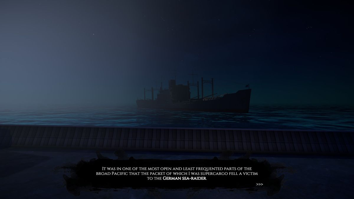 Dagon: by H. P. Lovecraft (Windows) screenshot: At sea