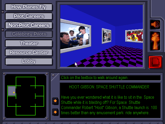 Aviation Adventure (Windows 3.x) screenshot: The museum offers additional information about aviation topics