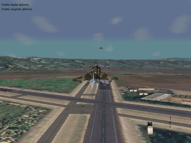 Jane's Combat Simulations: IAF - Israeli Air Force (Windows) screenshot: F-4s are taking off