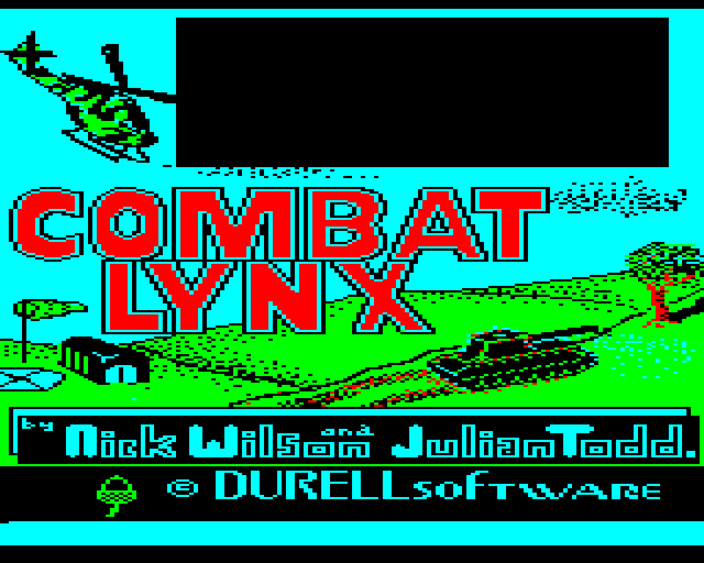 Combat Lynx (BBC Micro) screenshot: Loading screen.