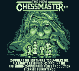 The New Chessmaster (Game Boy) screenshot: "The New Chessmaster" Title Screen