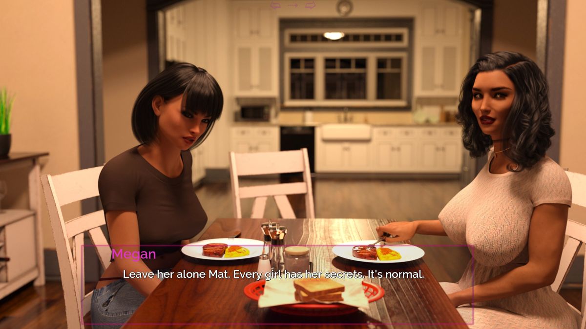 Shut Up and Dance: Special Edition (Windows) screenshot: Episode 1 RE: Dinner talk