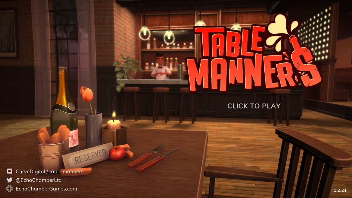 Table Manners (Windows) screenshot: Title screen