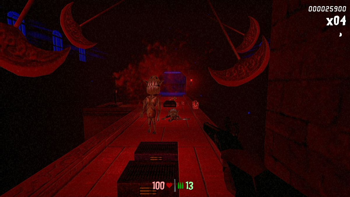 Chop Goblins (Windows) screenshot: A deadly crossing