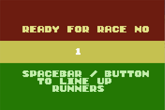 A Day at the Races (Atari 8-bit) screenshot: Ready to Race