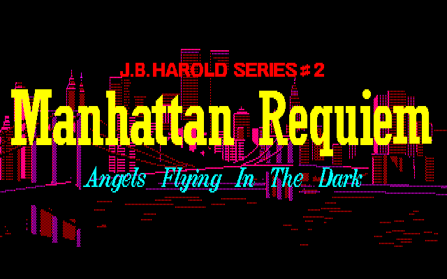 Manhattan Requiem (PC-88) screenshot: Title screen