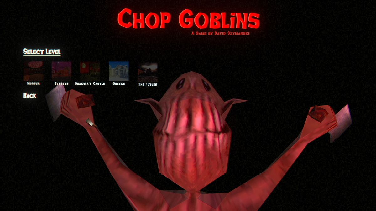 Chop Goblins (Windows) screenshot: Level select