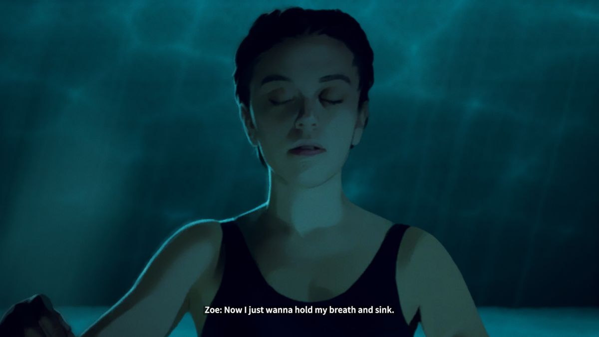 As Dusk Falls (Windows) screenshot: The game opens up with Zoe as an adult, but quickly goes back to where it all starts.