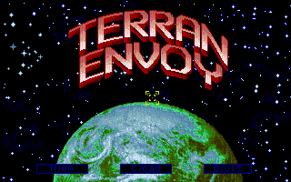 Terran Envoy (DOS) screenshot: The title screen
