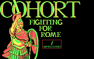Fighting for Rome (DOS) screenshot: Title Screen (CGA)