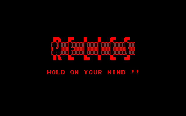 Relics (PC-88) screenshot: Game Over