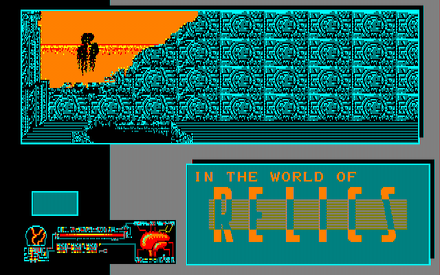 Relics (PC-88) screenshot: You start the game as a spirit