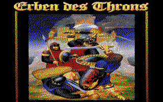 Heirs to the Throne (DOS) screenshot: German Title Screen (EGA)