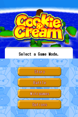 Cookie & Cream (Nintendo DS) screenshot: Title screen