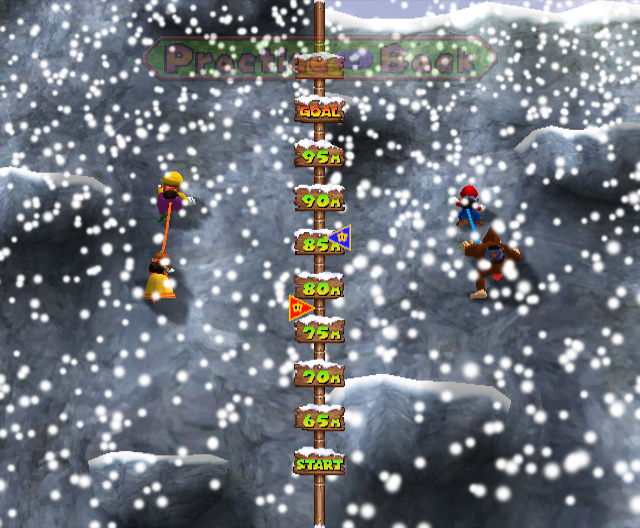 Mario Party 4 (GameCube) screenshot: Team cliffhanger game