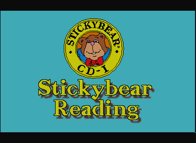 Stickybear: Reading (CD-i) screenshot: Title screen