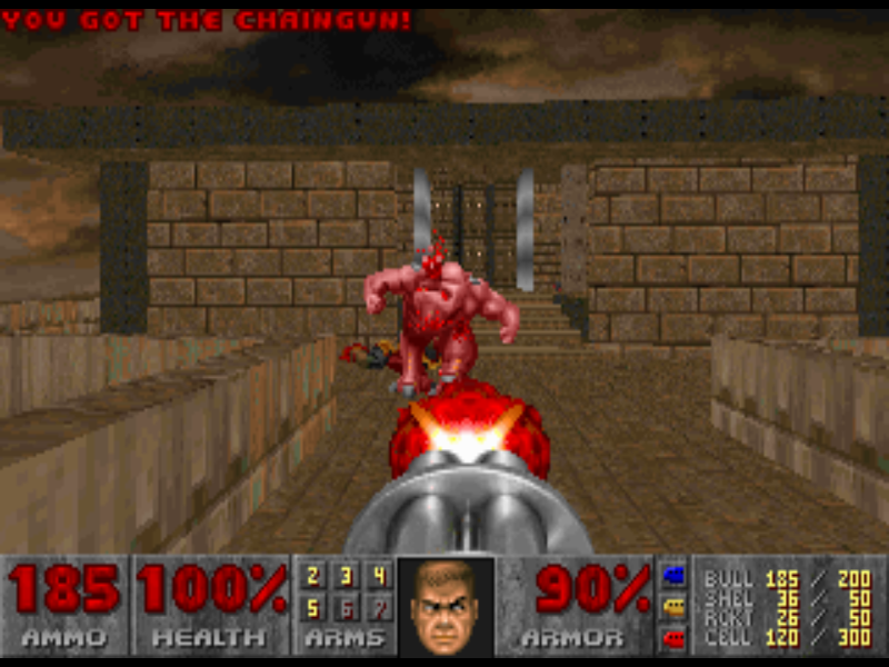 Master Levels for Doom II (Windows) screenshot: 'Attack' by <moby developer="Tim Willits">Tim Willits</moby>
