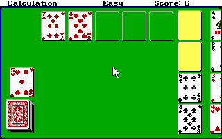 Hoyle: Official Book of Games - Volume 2: Solitaire (DOS) screenshot: Calculation