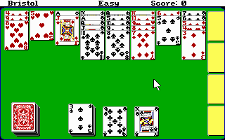 Hoyle: Official Book of Games - Volume 2: Solitaire (DOS) screenshot: Bristol