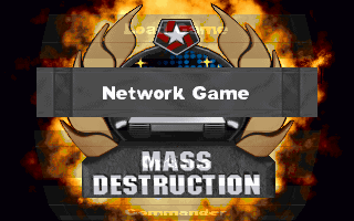 Mass Destruction (DOS) screenshot: Menu