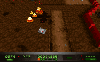 Mass Destruction (DOS) screenshot: Bombs from planes