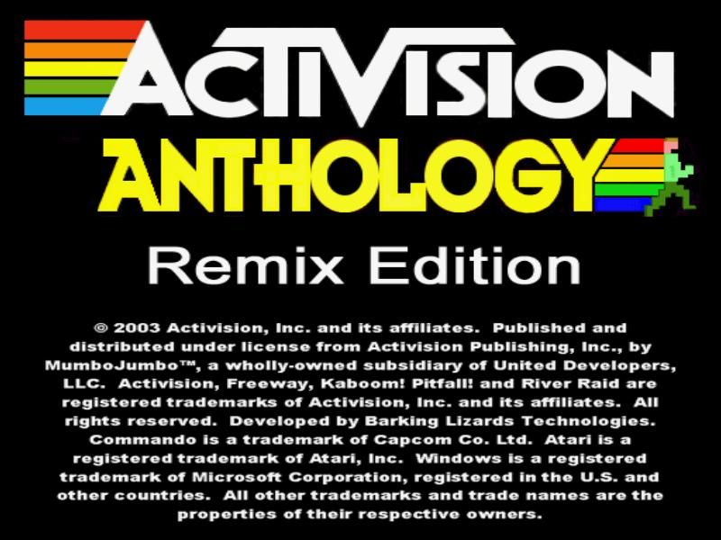 Activision Anthology: Remix Edition (Windows) screenshot: Opening Copyright Screen