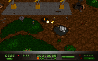 Mass Destruction (DOS) screenshot: Parachuters