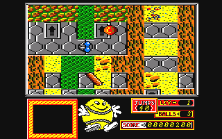 Bounder (Amstrad CPC) screenshot: There are more than 170 screens!