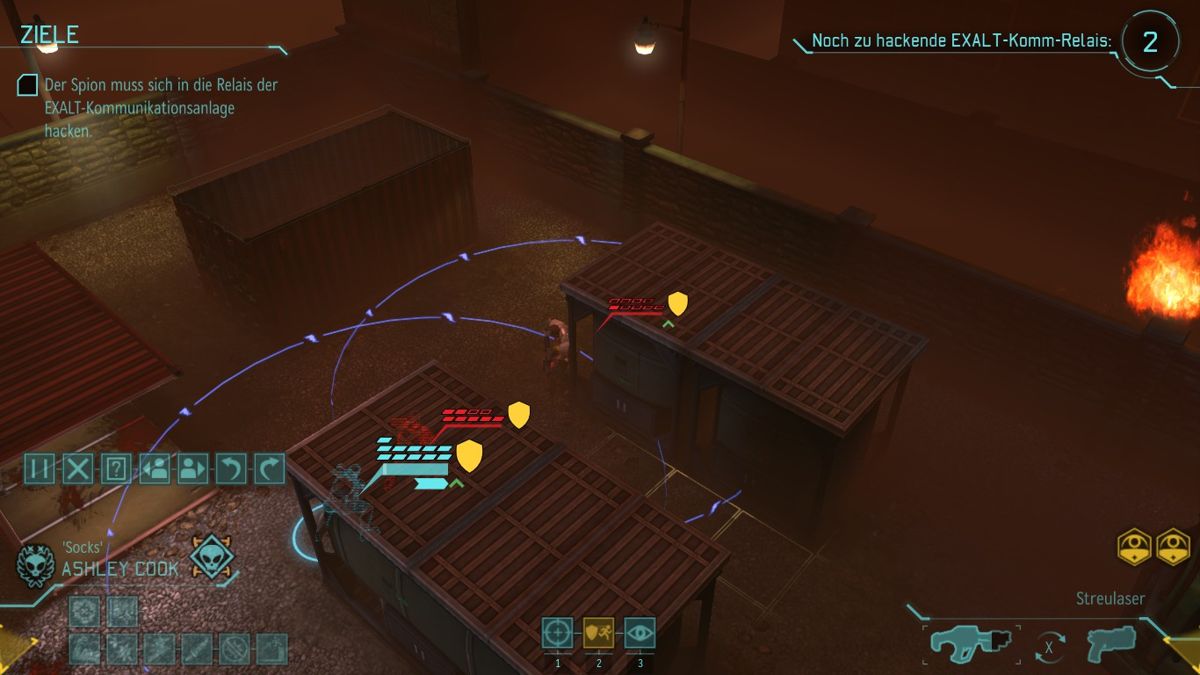 XCOM: Enemy Within (Windows) screenshot: Fighting EXALT, a terror organisation which is also a new foe.