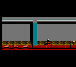 Hudson Hawk (NES) screenshot: Crawling...