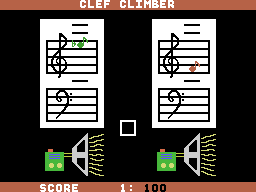 Brain Strainers (ColecoVision) screenshot: Clef climber