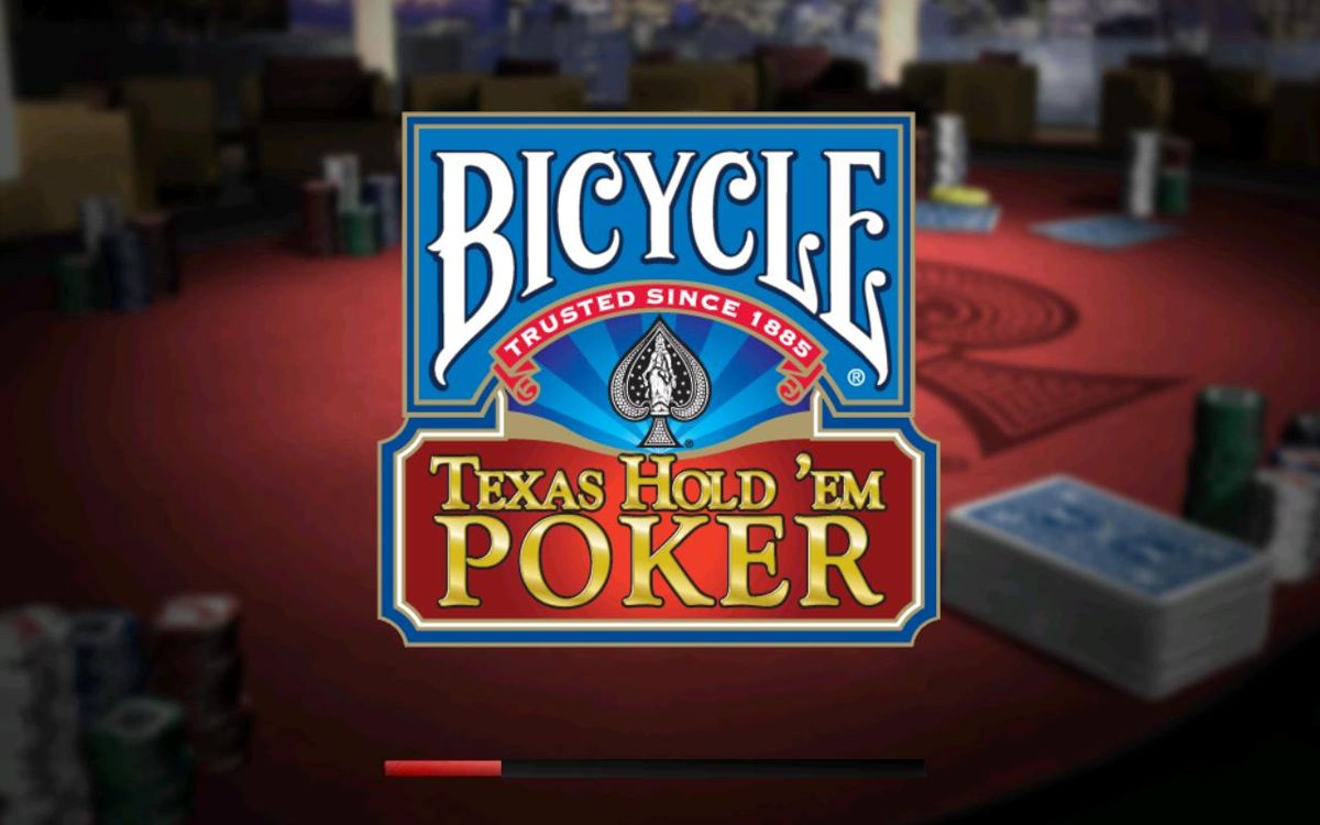 Bicycle Texas Hold 'em Poker (Windows) screenshot: Title Screen