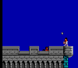 Hudson Hawk (NES) screenshot: Someone is playing tennis