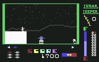 Lunar Leeper (Commodore 64) screenshot: Fill 'er up