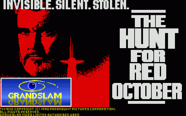 The Hunt for Red October (DOS) screenshot: Title Screen
