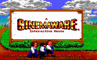 The Three Stooges (DOS) screenshot: Company logo