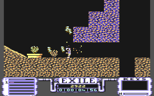 Exile (Commodore 64) screenshot: The planet's friendly imps