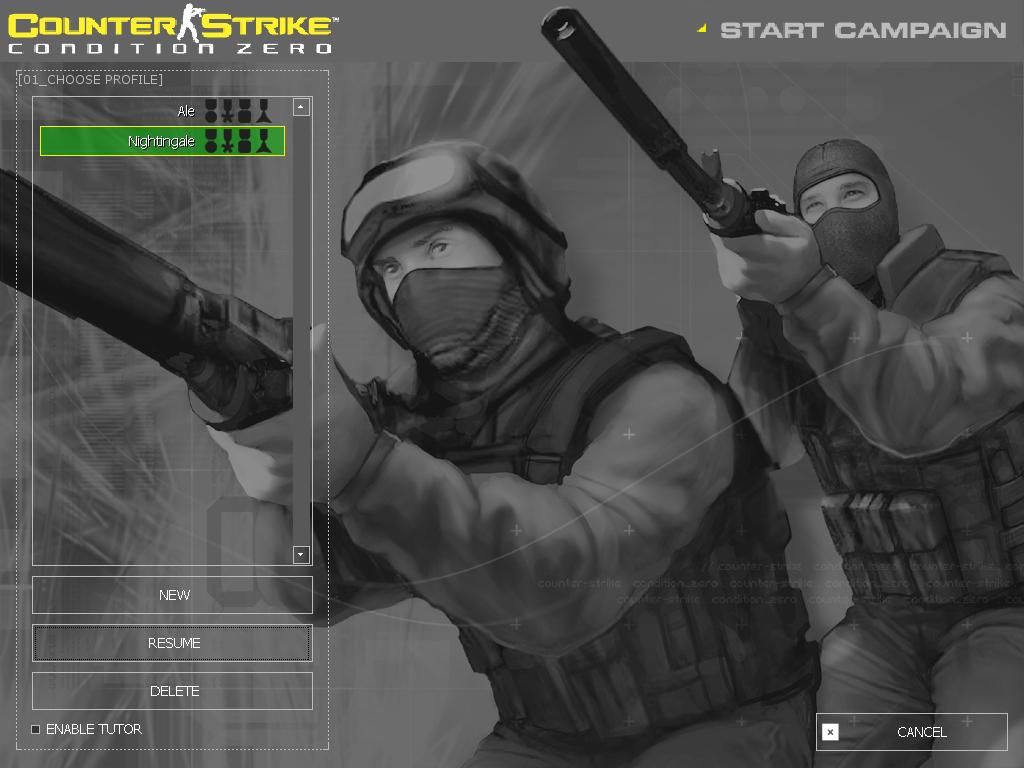 Counter-Strike: Condition Zero (Windows) screenshot: New to the game is a single player campaign module